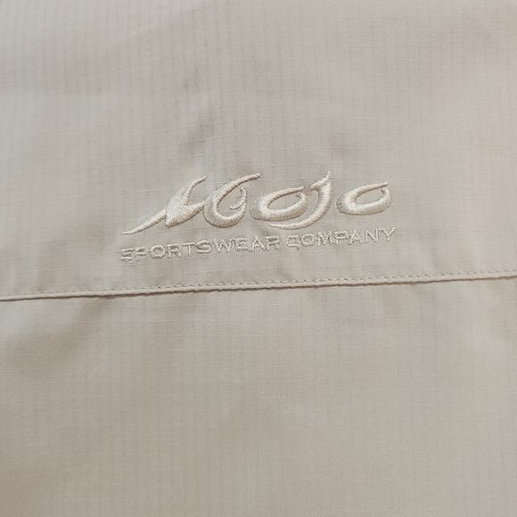 Mojo Sportswear Fishing Shirt Mens 4XL Vented Pockets Beige Long Sleeves - Picture 5 of 8
